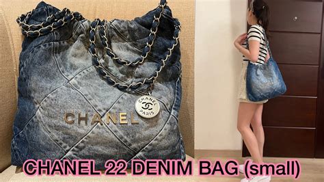 chanel 22 bag sizes|chanel 22 bag denim.